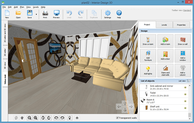 best free open source software to draw 2d floor plans