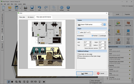 Print your blueprint in 2D and 3D