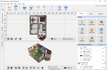 Use templates to create a floor plan