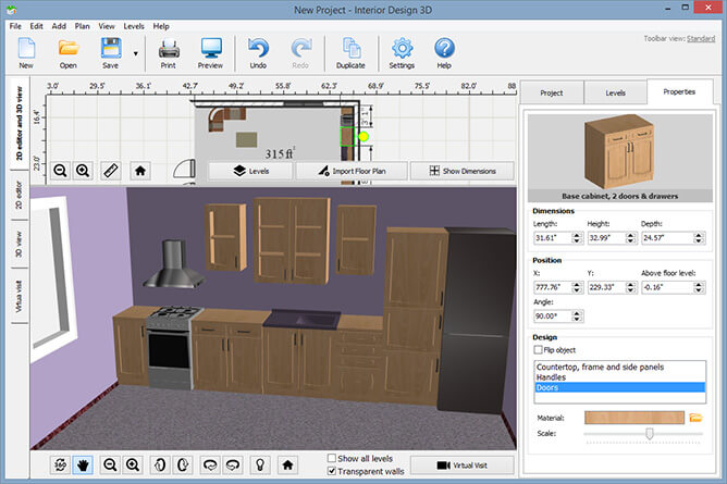 Interior Design Software | Interface Screenshots