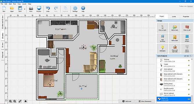 Choose room shape